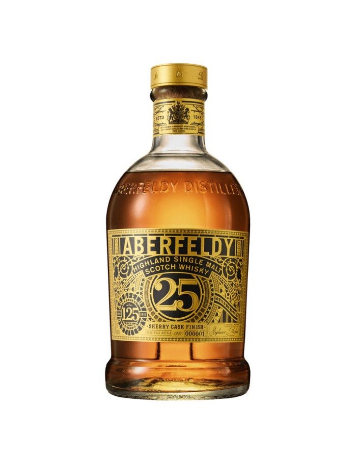 Aberfeldy 25 Year Old Sherry Cask Finish 125th Anniversary Limited Edition Single Malt Scotch Whisky