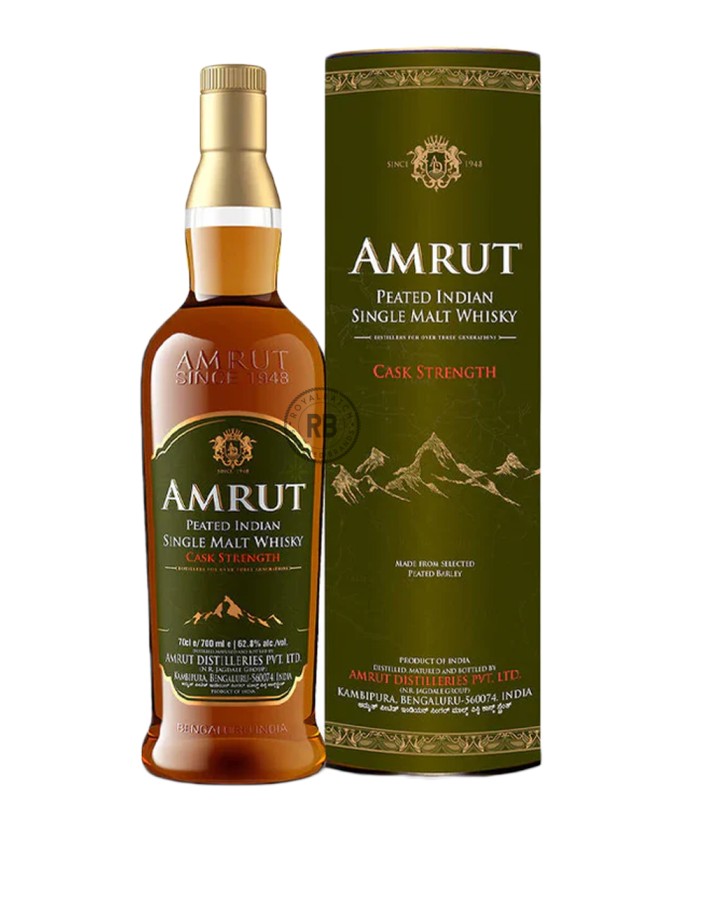 Amrut Peated Cask Strength Indian Single Malt Whisky