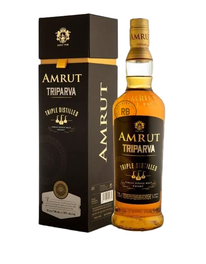 Amrut Triparva Triple Distilled Single Malt Indian Whiskey