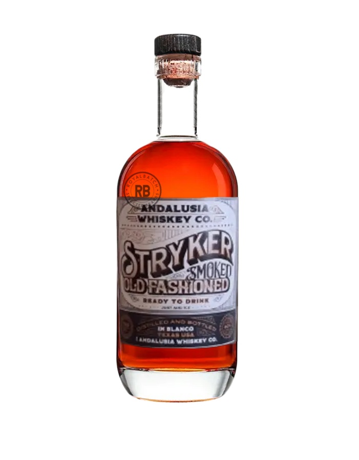 Andalusia Whiskey Co. Stryker Smoked Old Fashioned RTD cocktail Made with Whiskey