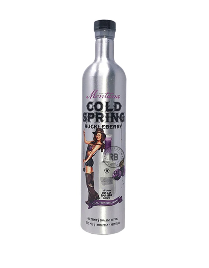 Bozeman Spirits Distillery Montana Cold Spring Huckleberry Flavored Vodka Metal Bottle