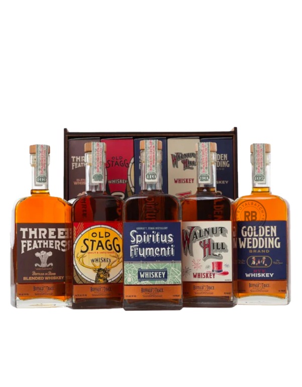 Buffalo Trace Prohibition Era Collection Bourbon Whiskey Bundle 5 Pack x 375ml