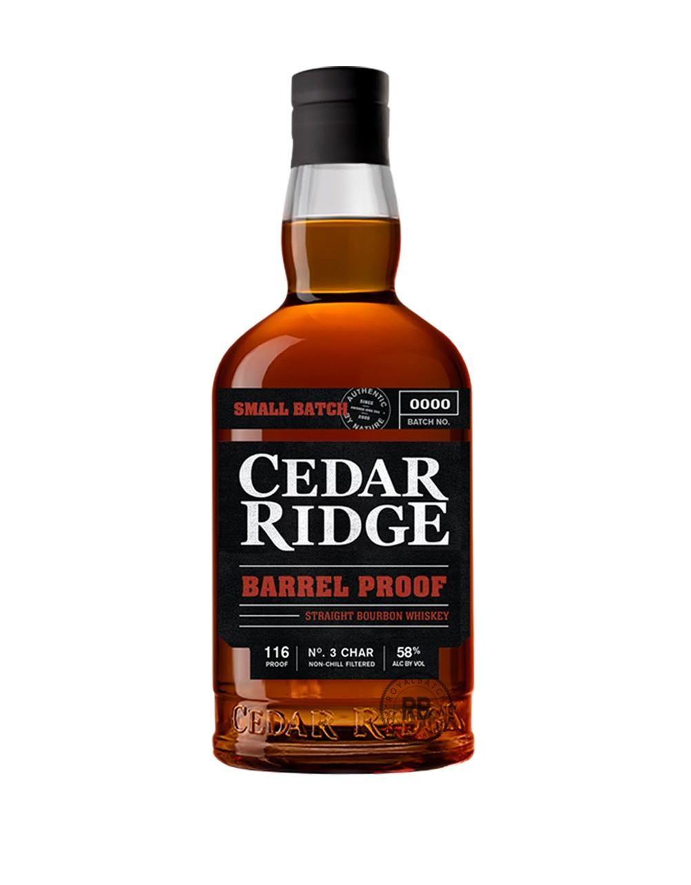 Cedar Ridge Barrel Proof Straight Bourbon Whiskey