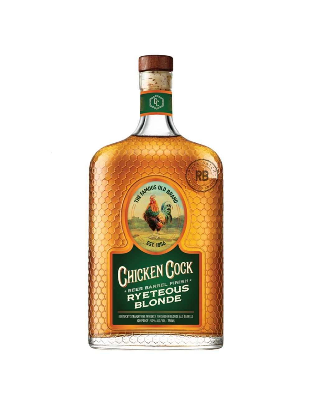 Chicken Cock Ryeteous Blonde Beer Barrel Finish Kentucky Straight Rye Whiskey