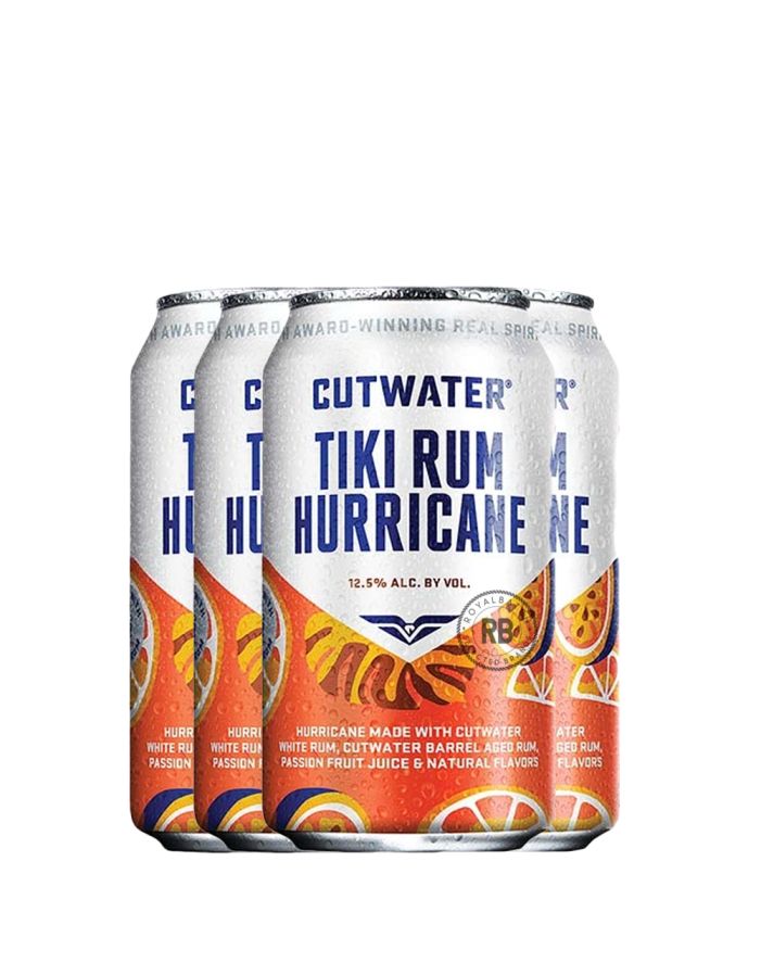 Cutwater Tiki Rum Hurricane Canned Cocktail 4 Pack x 355ml