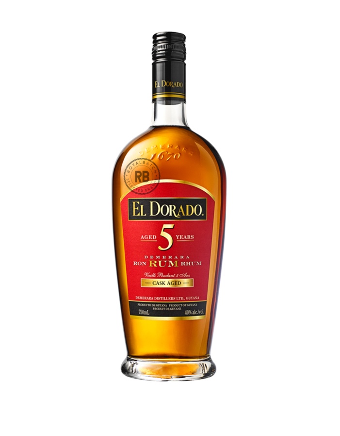 El Dorado Cask Aged 5 Year Old Guyana Ron Rum 1L