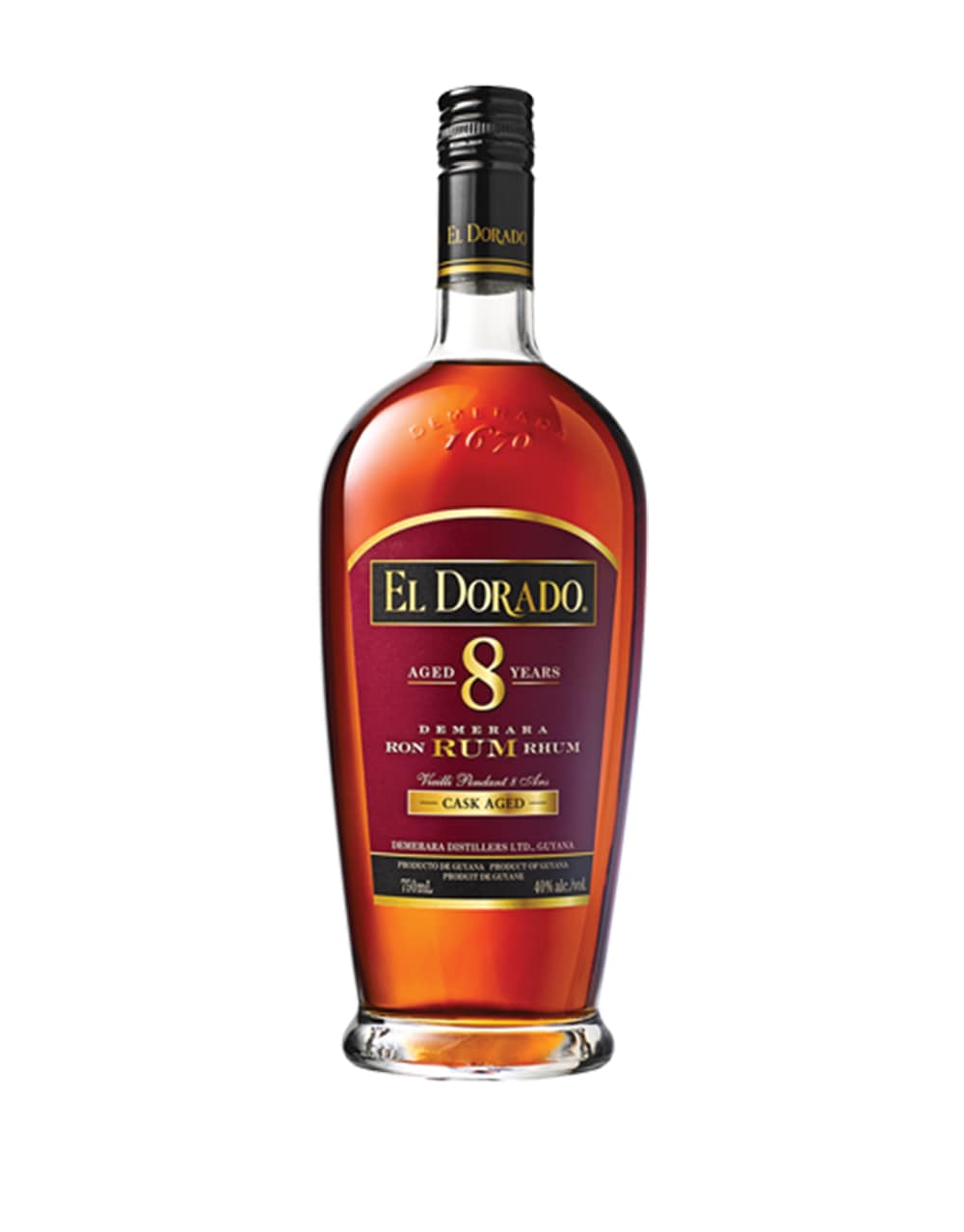 El Dorado Cask Aged 8 Year Old Guyana Ron Rum 1L