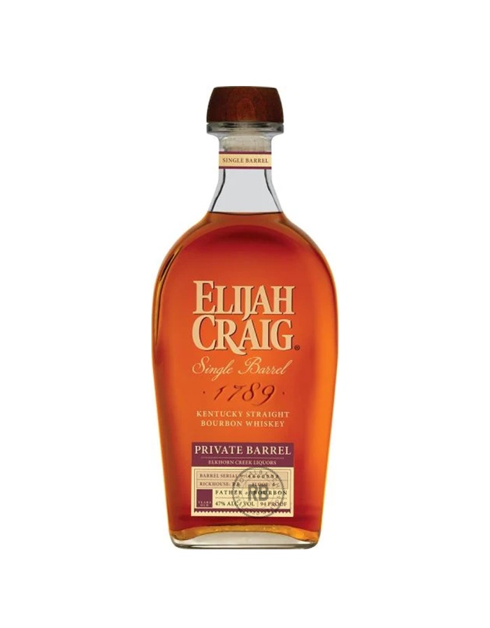 Elijah Craig 9 Year Private Barrel No. 6879511 Bourbon Whiskey