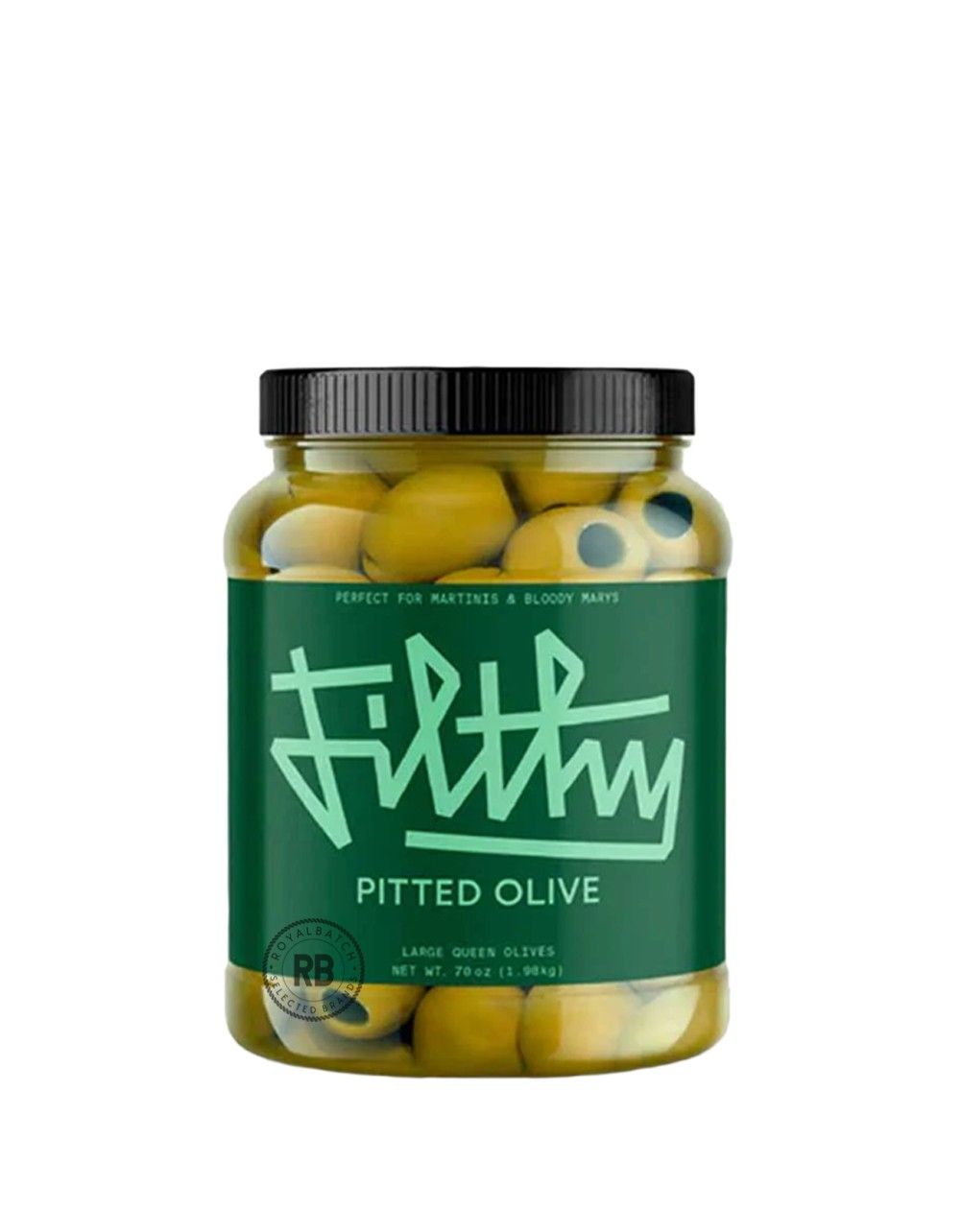 Filthy Pitted Large Queen Olives 70 oz