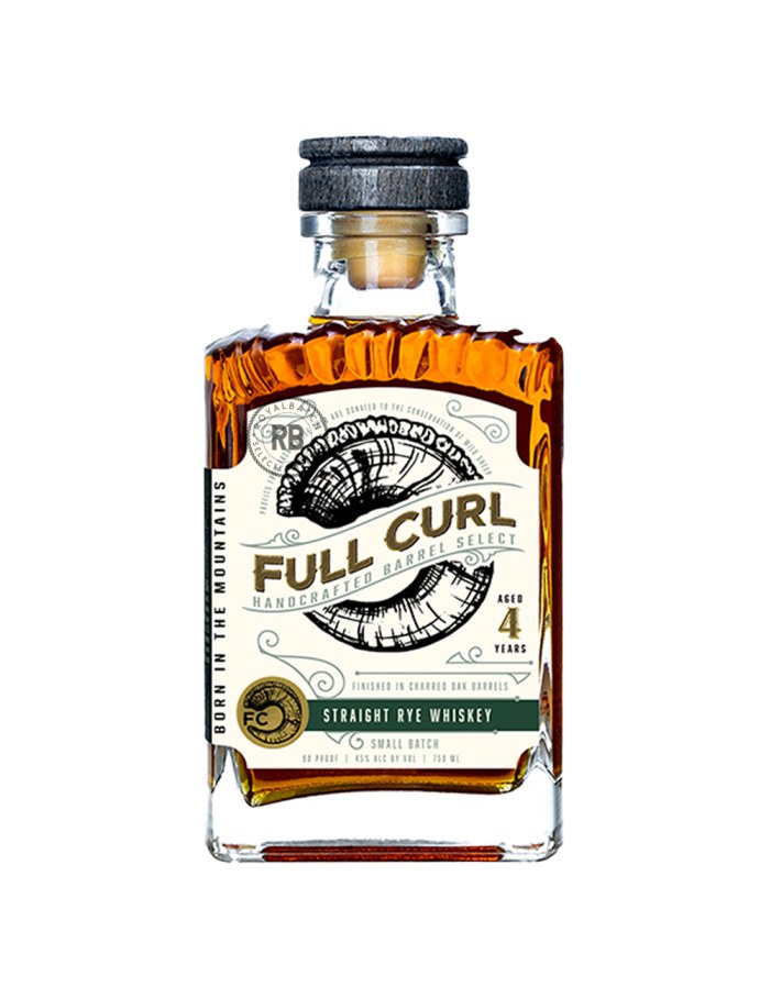 Full Curl 4 Year Straight Rye Whiskey