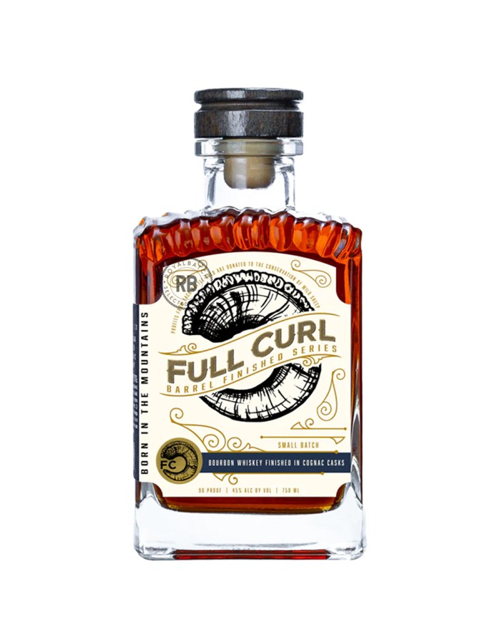 Full Curl Bourbon Whiskey Finished In Cognac Casks