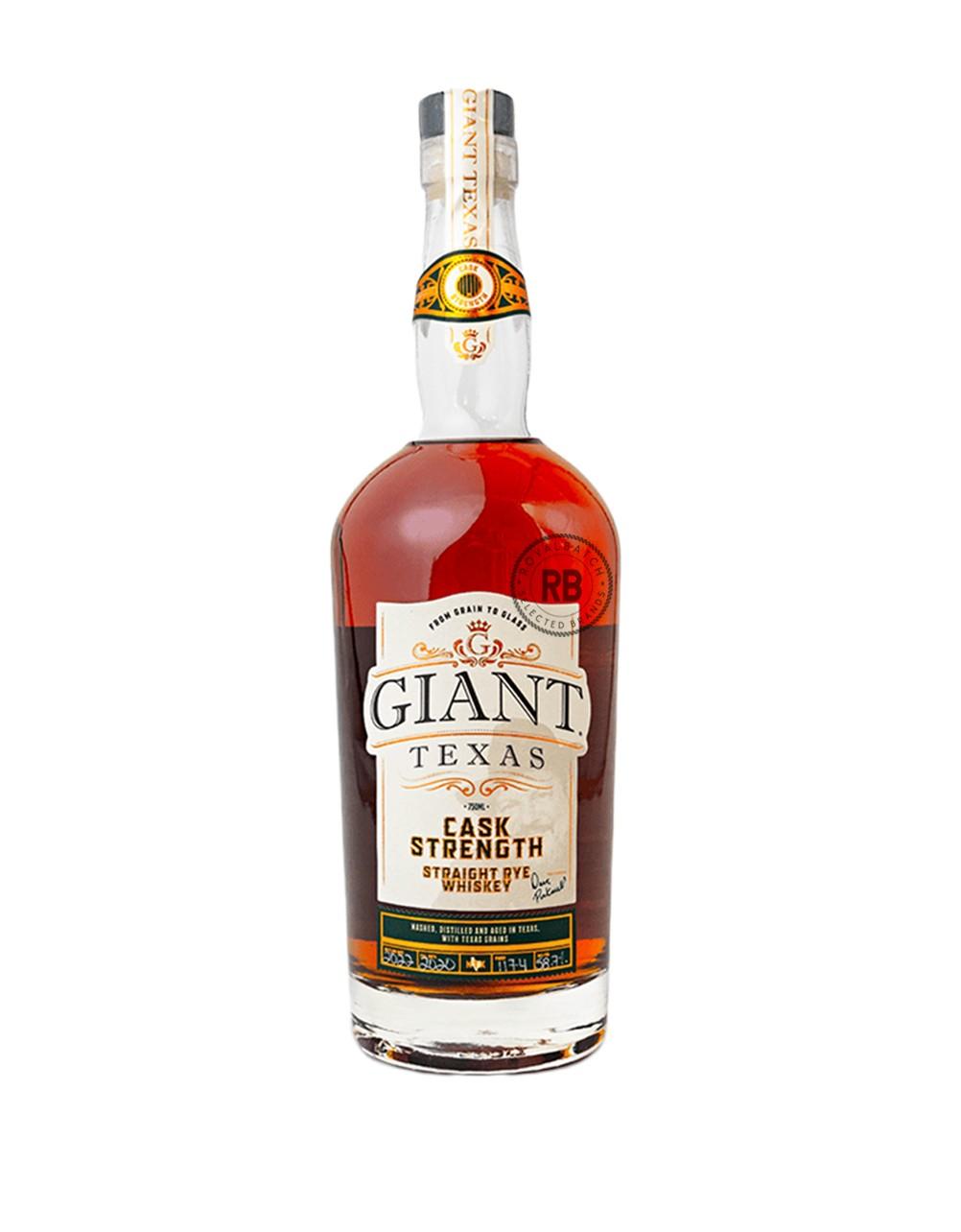 Giant Texas Cask Strength Straight Rye Whiskey