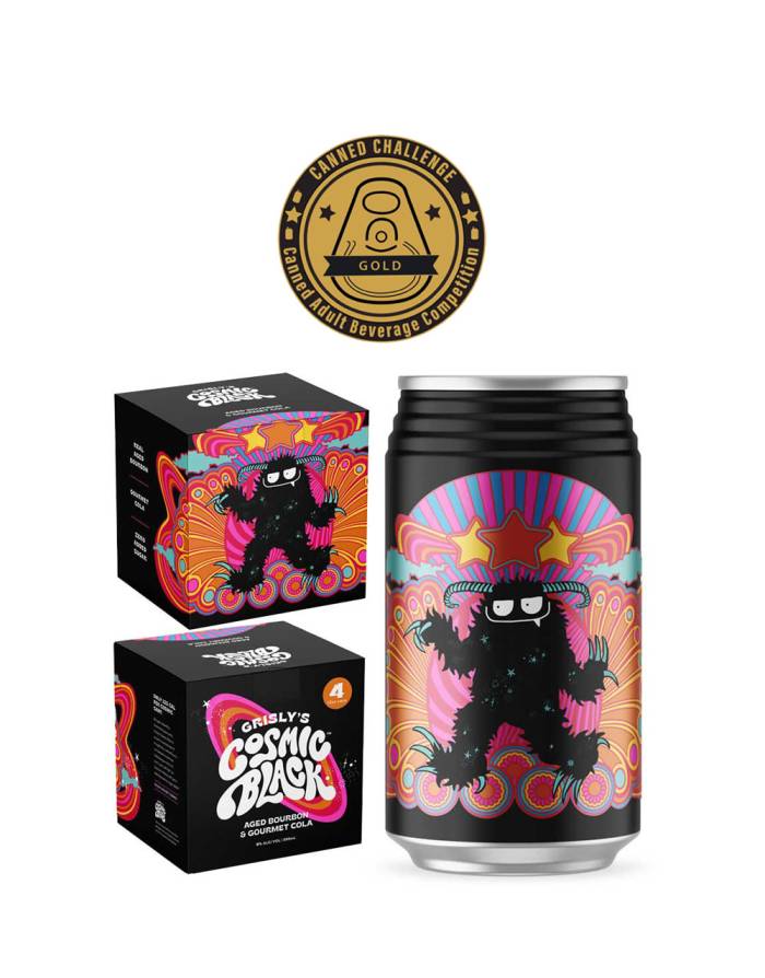 GRISLY'S COSMIC BLACK 4 PACK x 355ml