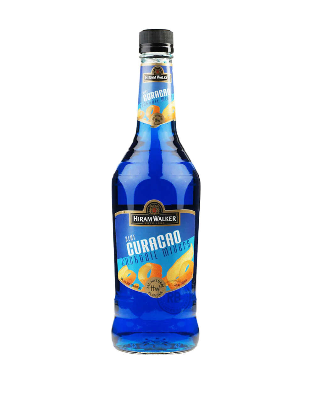Hiram Walker Blue Curacao Liqueur 1L