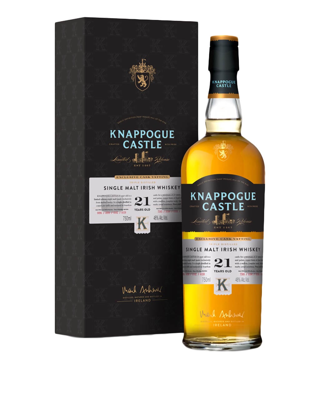 Knappogue Castle 21 Year Old Single Malt Irish Whiskey