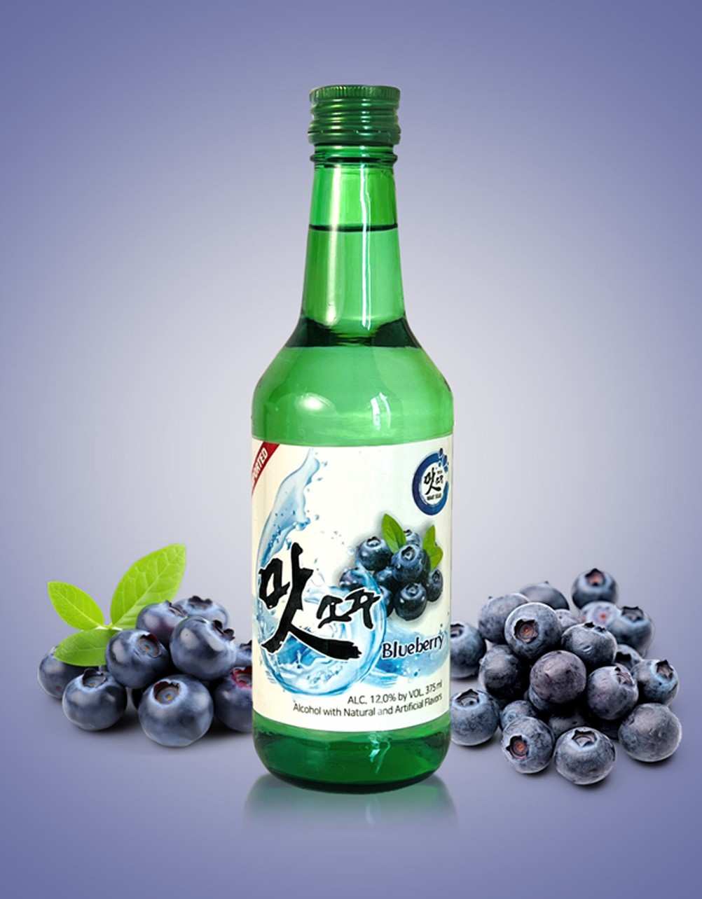 Maat Blueberry Flavored Soju 375ml
