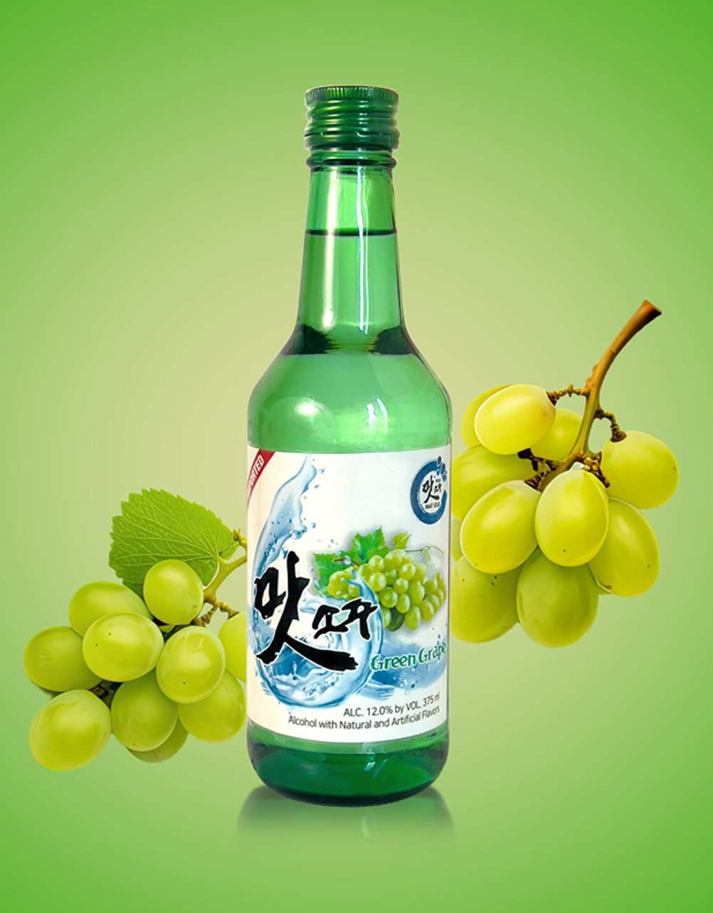 Maat Green Grape Flavored Soju 375ml