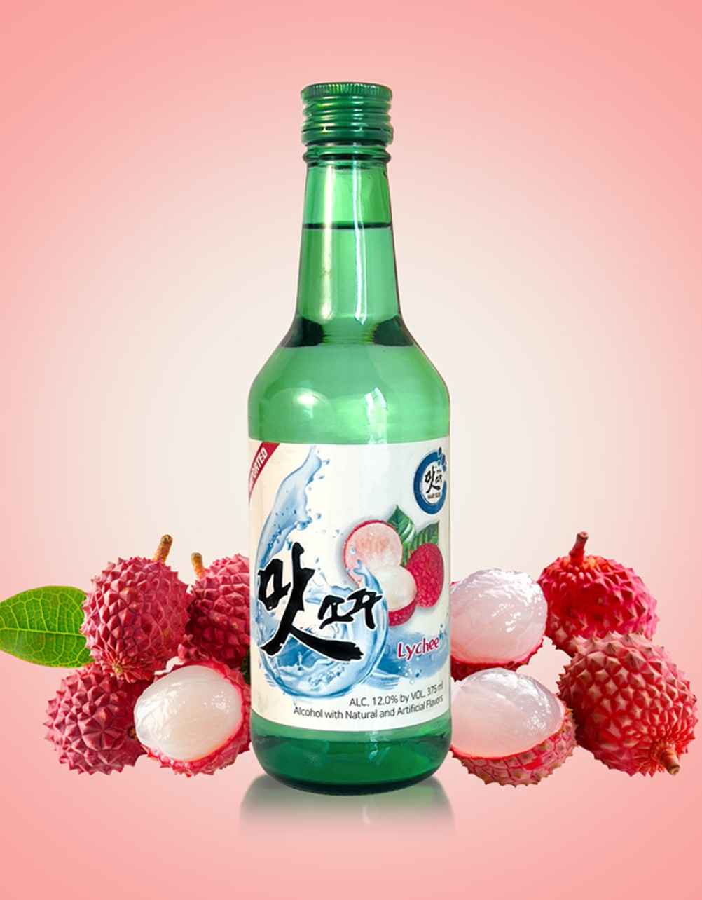 Maat Lychee Flavored Soju 375ml