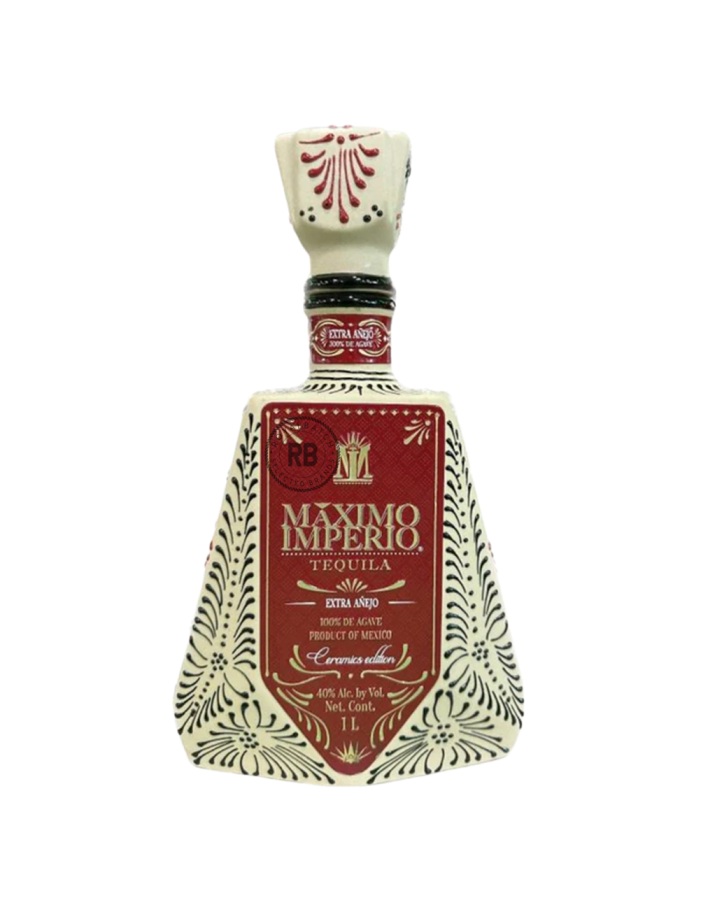 Maximo Imperio Ceramic Platinum Barrels Selection Extra Anejo Tequila 1L