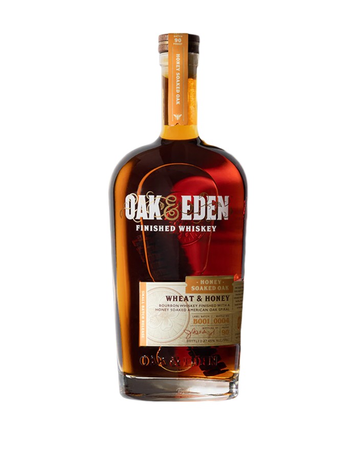 Oak & Eden Wheat and Honey Soaked Oak Bourbon Whiskey