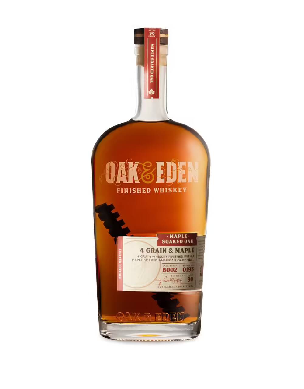 Oak & Eden 4 Grain & Maple Soaked Oak Finished Bourbon