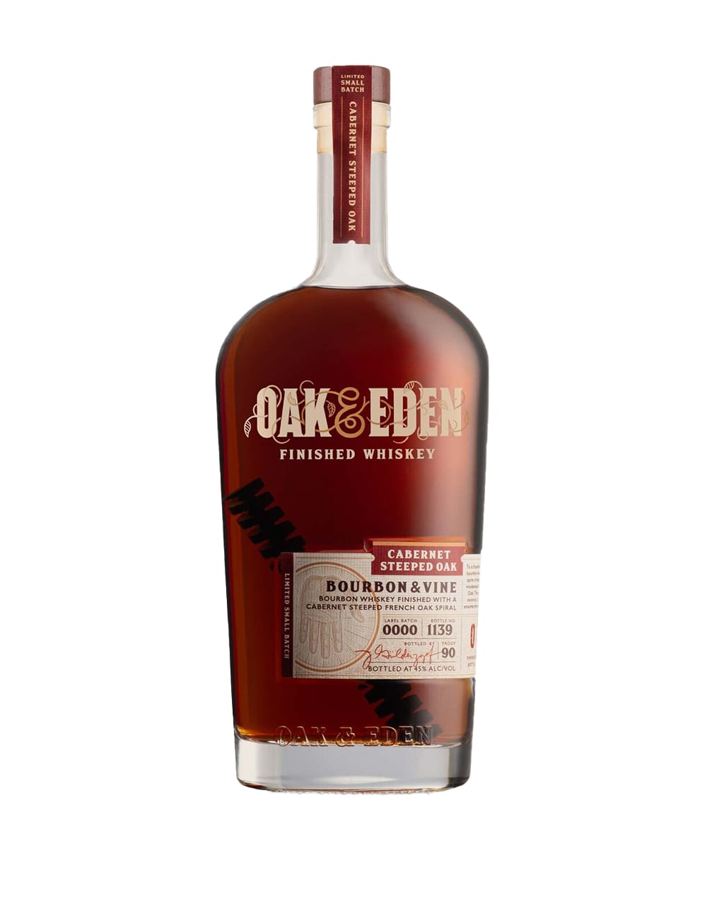 Oak & Eden Bourbon and Vine Cabernet Spired Oak Finished Whiskey