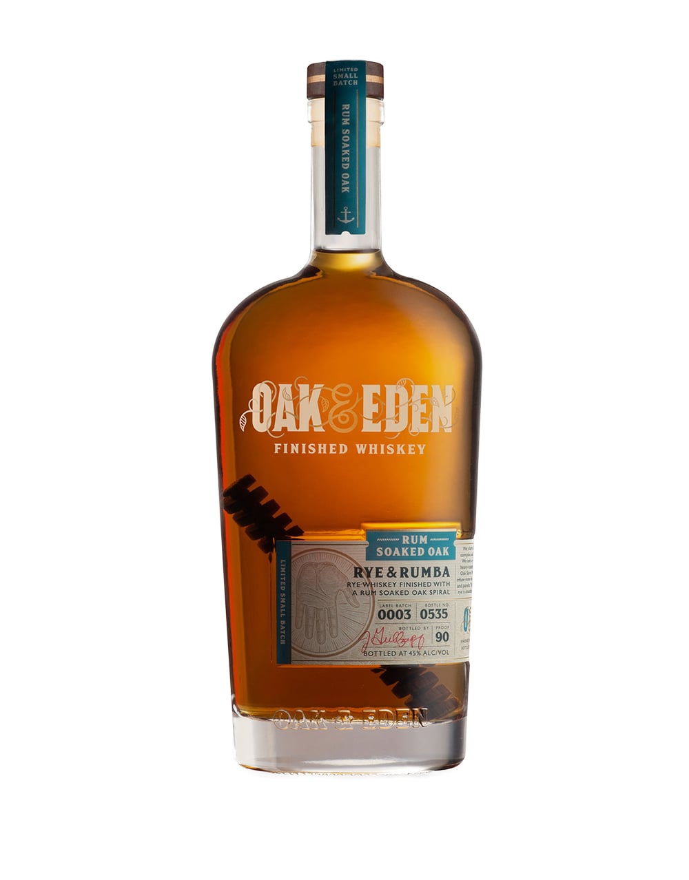 Oak & Eden Rye and Rumba Rum Soaked Oak Finished Rye Whiskey