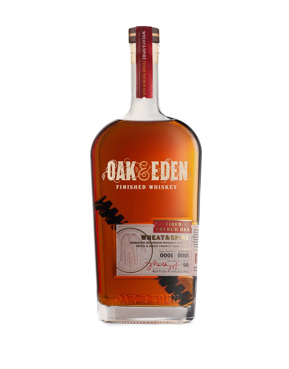 Oak & Eden Wheat and Spire Fired French Oak Finished Bourbon Whiskey