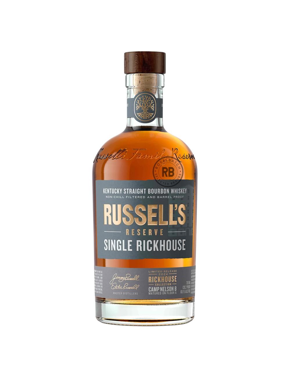 Russell's Reserve Single Rickhouse Collection Camp Nelson B Bourbon Whiskey 2024 Release