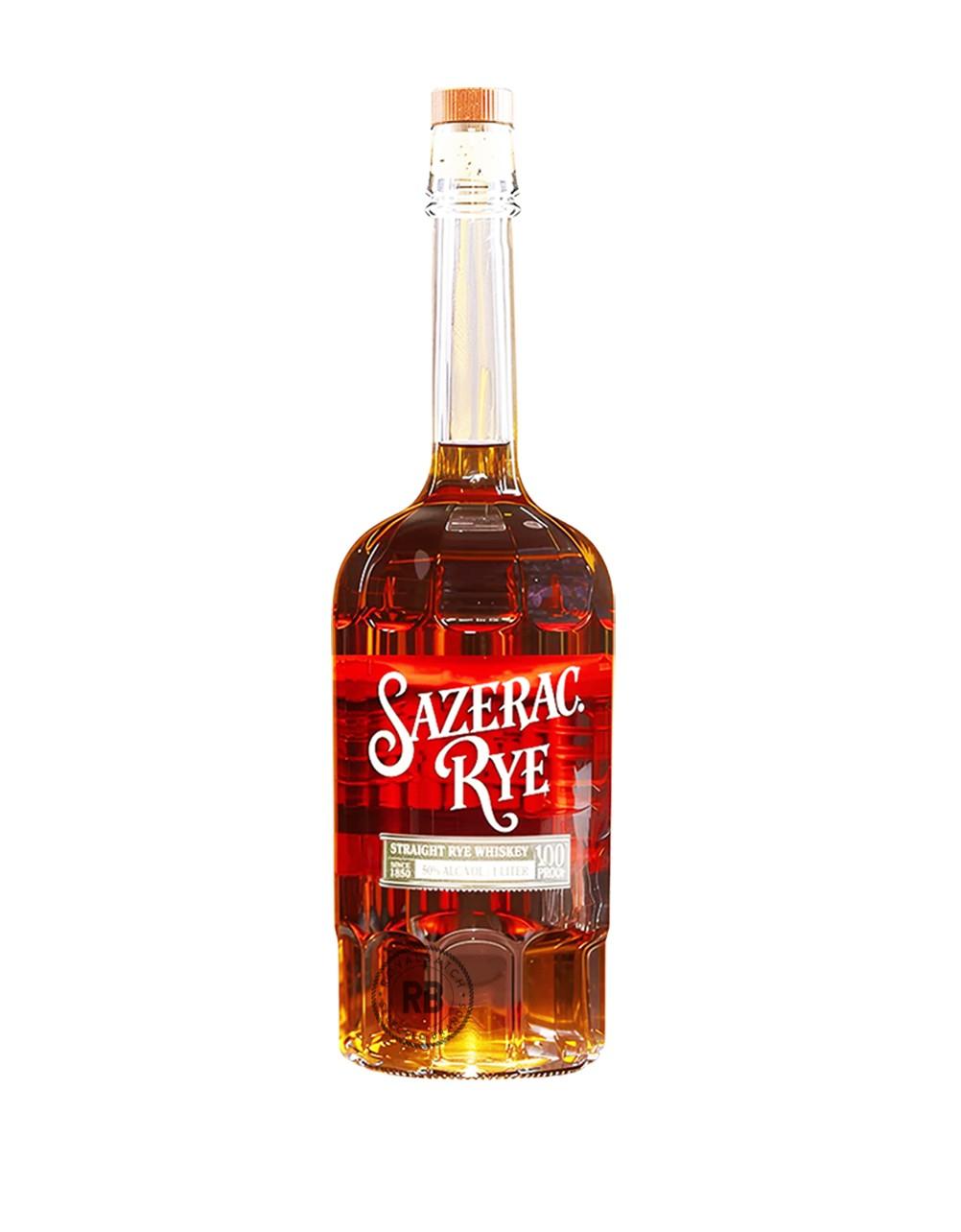 Sazerac 100 Proof Straight Rye Whiskey 1L