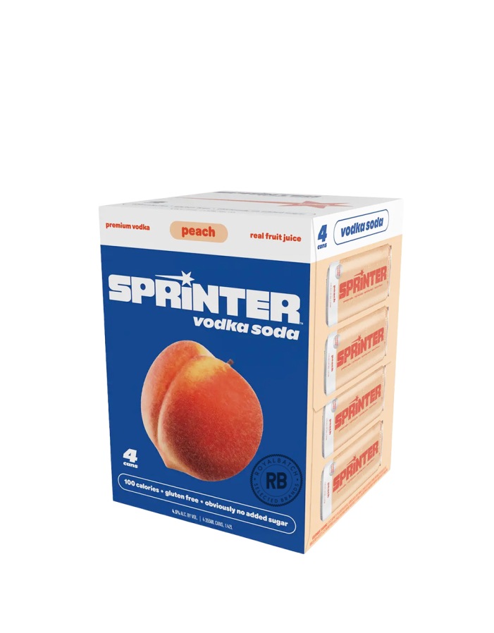 Sprinter Vodka Soda Peach by Kylie Jenner 4 x 355ml
