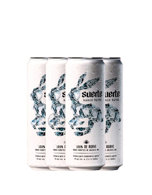 Suerte Ranch Water Tequila 4 Pack x 355ml
