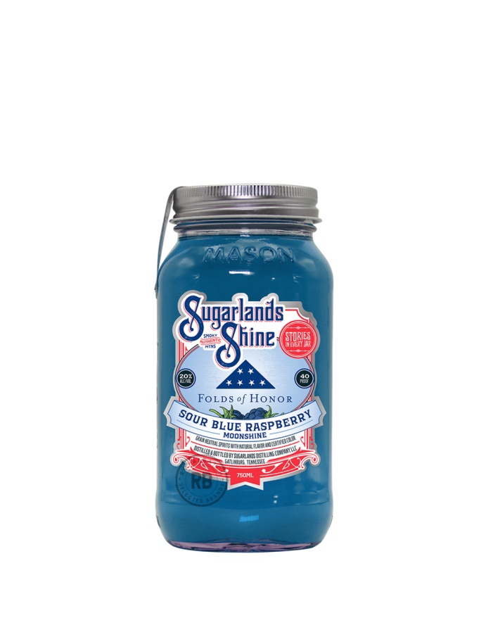 Sugarlands Shine Folds of Honor Sour Blue Raspberry Moonshine