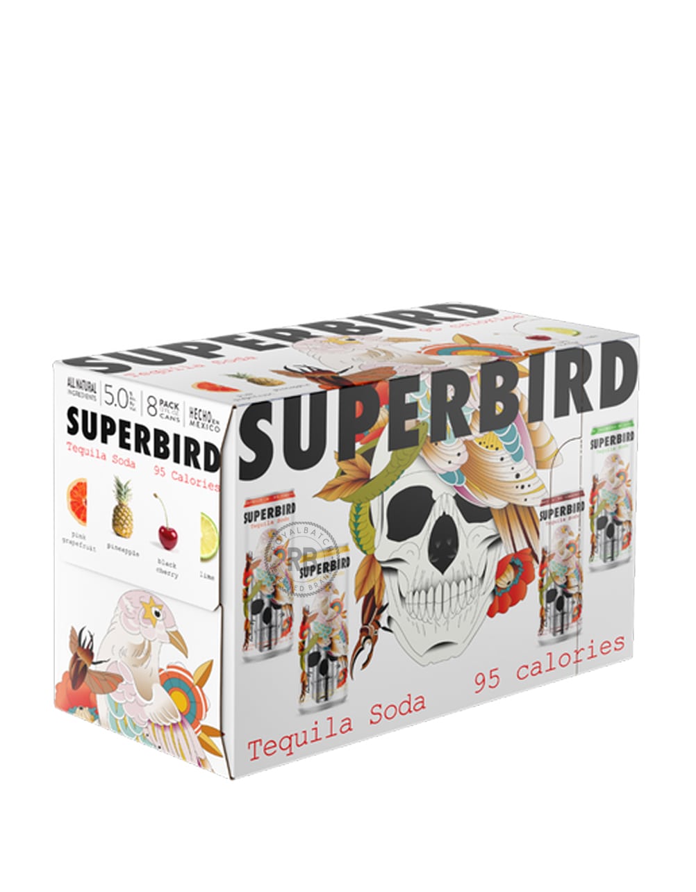 Superbird Tequila Soda Variety Pack 8 Pack x 355ml
