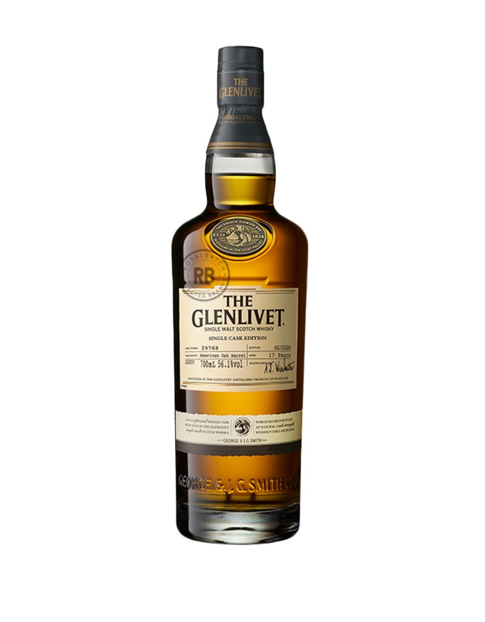 The Glenlivet 17 Year Old Single Cask Edition American Oak Barrel Scotch Whisky