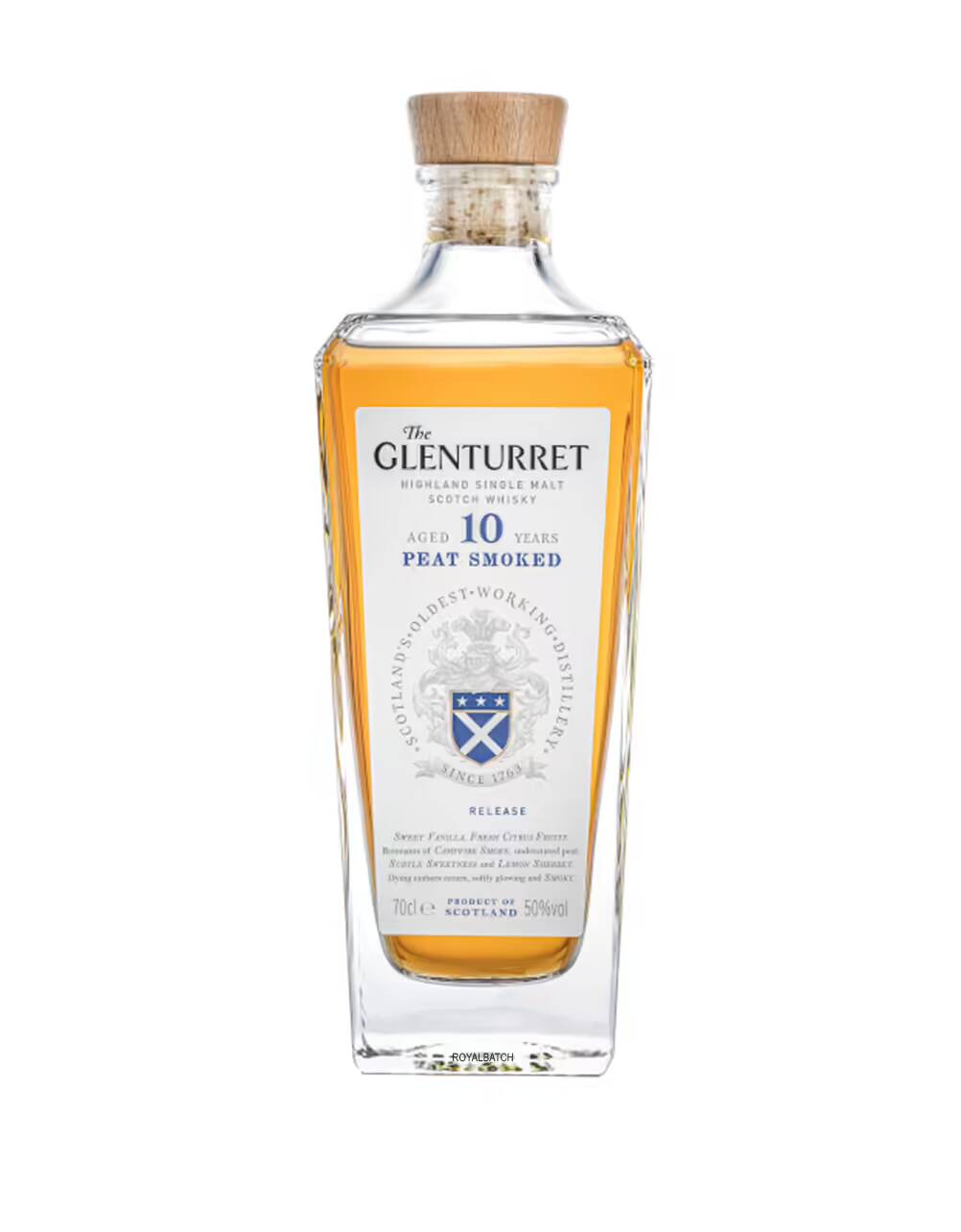 The Glenturret 10 Year Old Peat Smoked Highland Single Malt Scotch Whisky