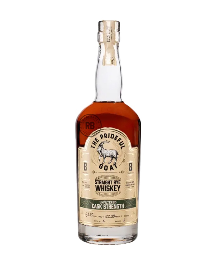 The Prideful Goat 8 Year Old Cask Strength Straight Rye Whiskey
