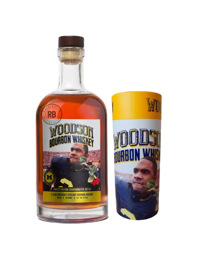 Woodson 'Rose In Mouth' Commemorative Bourbon Whiskey Gift Cylinder Included