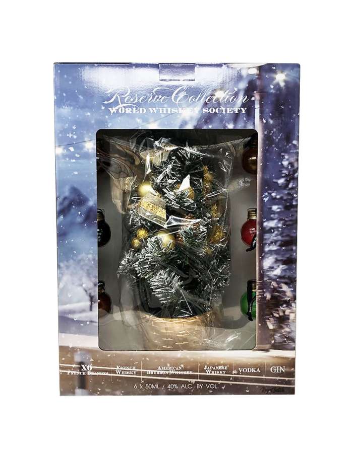 World Whiskey Society Christmas Tree with Balls (Pack) (6x50ml)