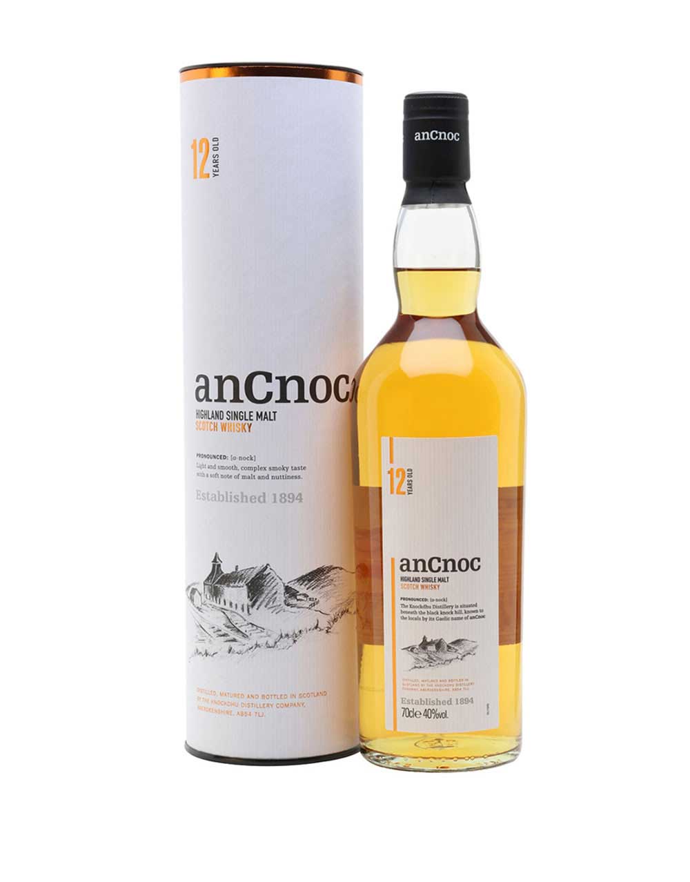 anCnoc 12 Year Old Single Malt Scotch Whisky