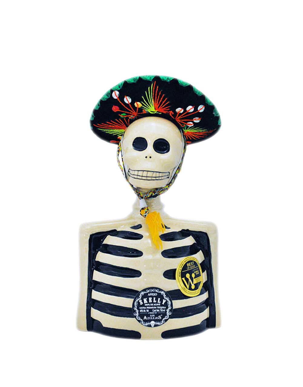 Los Azulejos Skelly Anejo Tequila