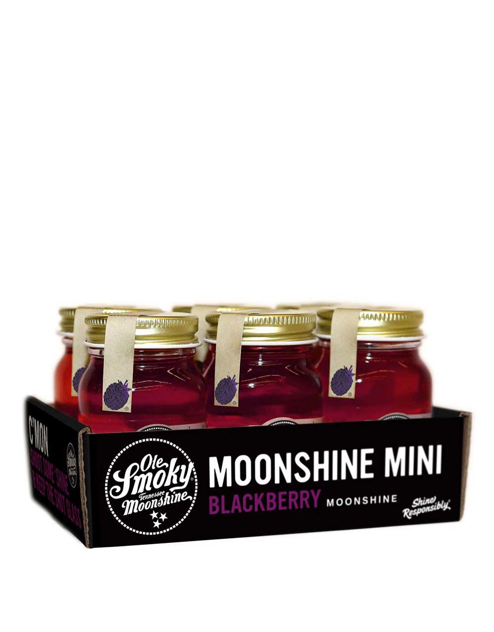 Ole Smoky Blackberry Moonshine Minis 6 Pack x 50ml