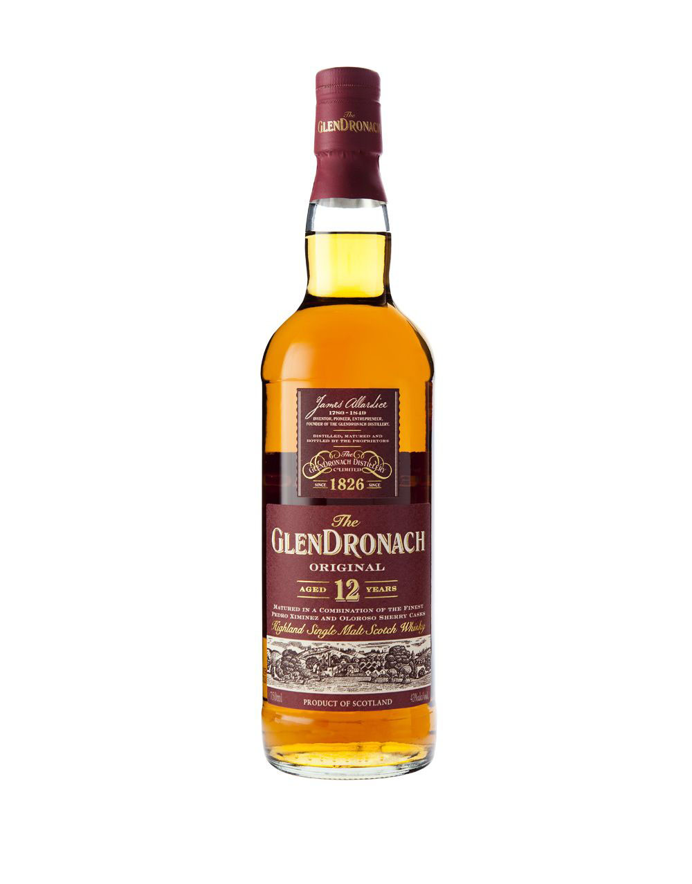 The Glendronach 12 Year Old Highland Single Malt Scotch Whisky