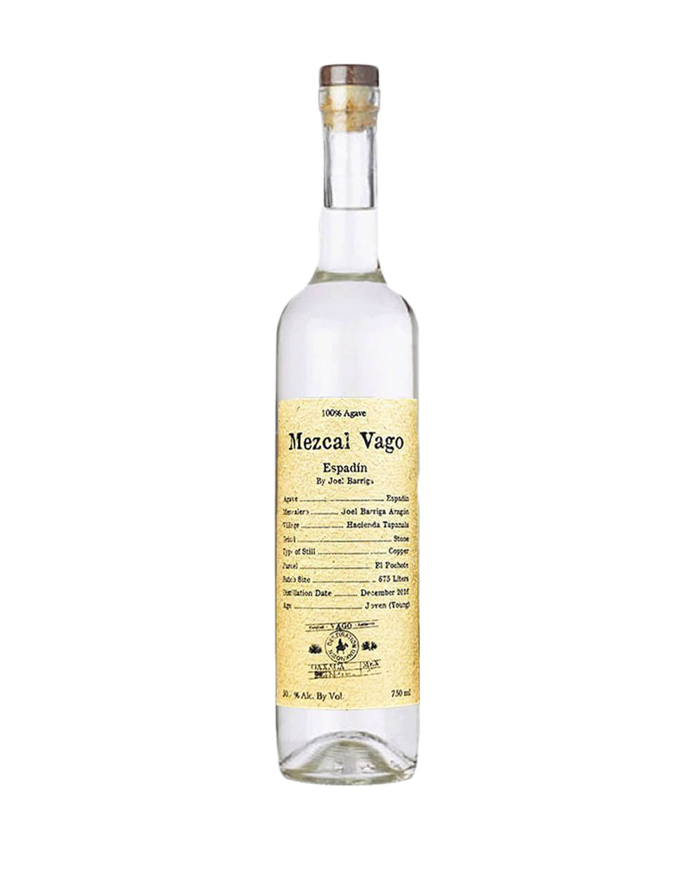 Vago Espadin Barriga Gold Label Mezcal