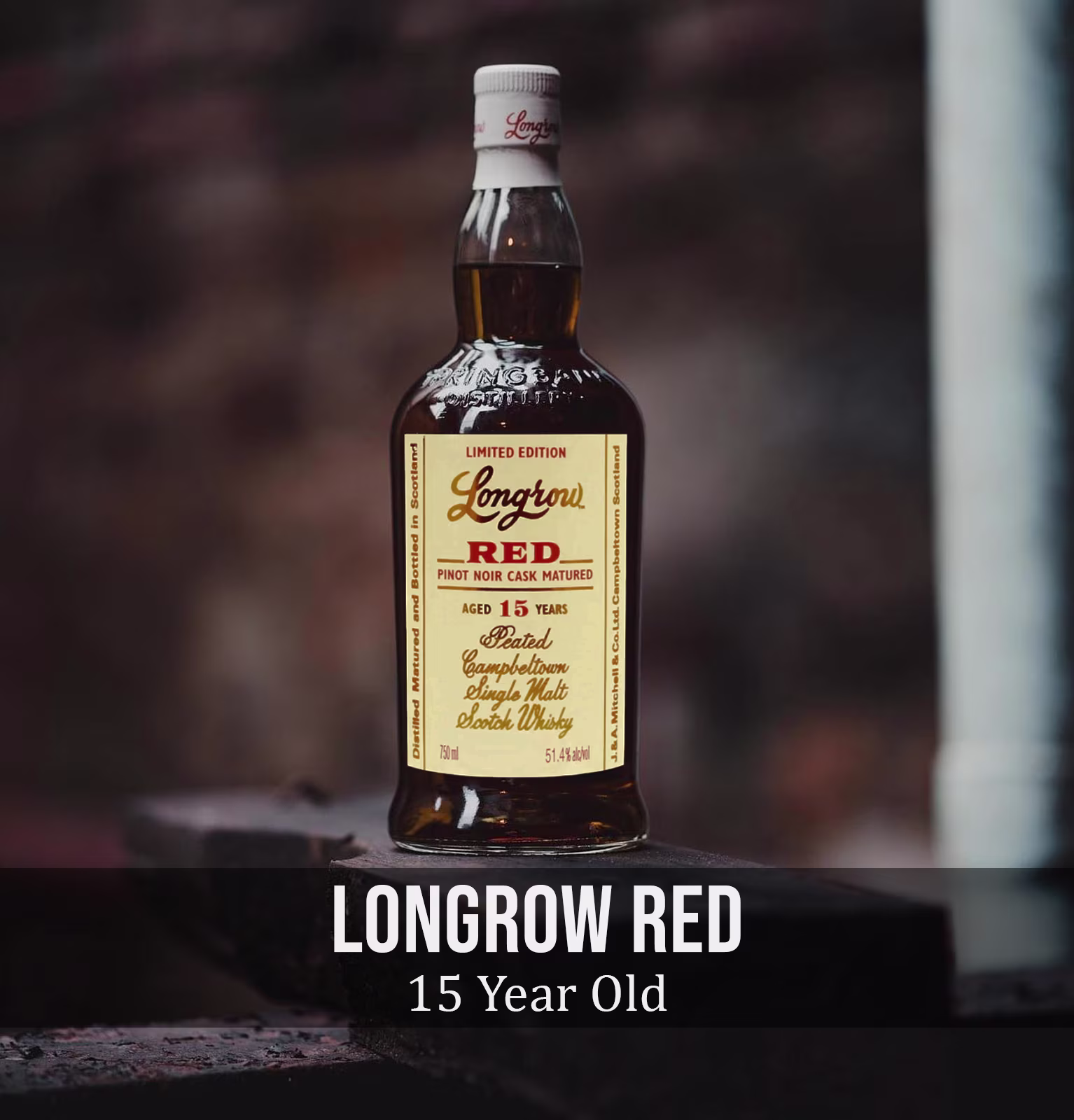 Longrow Red 15 Year Old Pinot Noir Cask Matured Single Malt Scotch Whisky