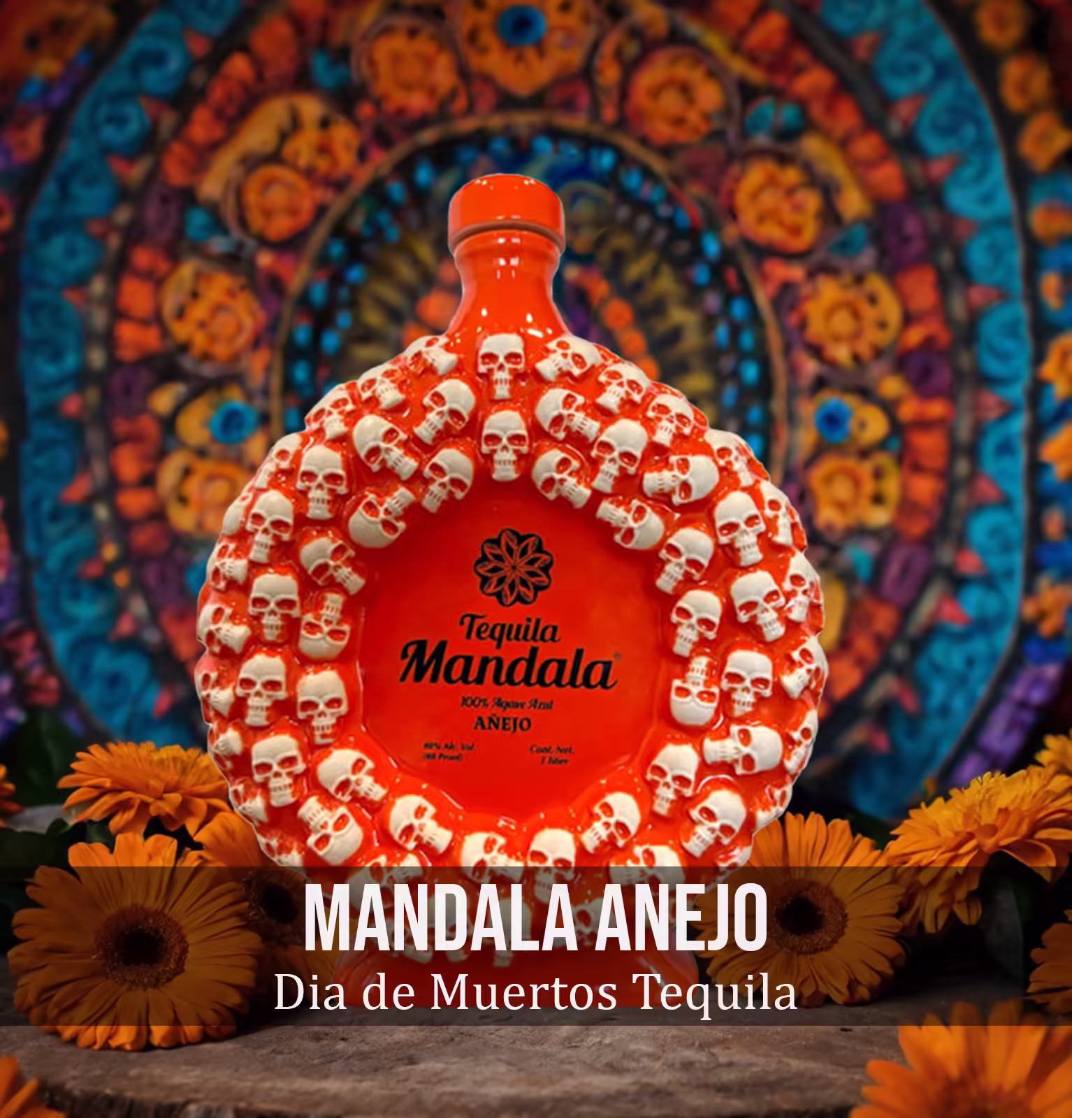 Mandala Dia de Muertos Anejo Tequila 1L