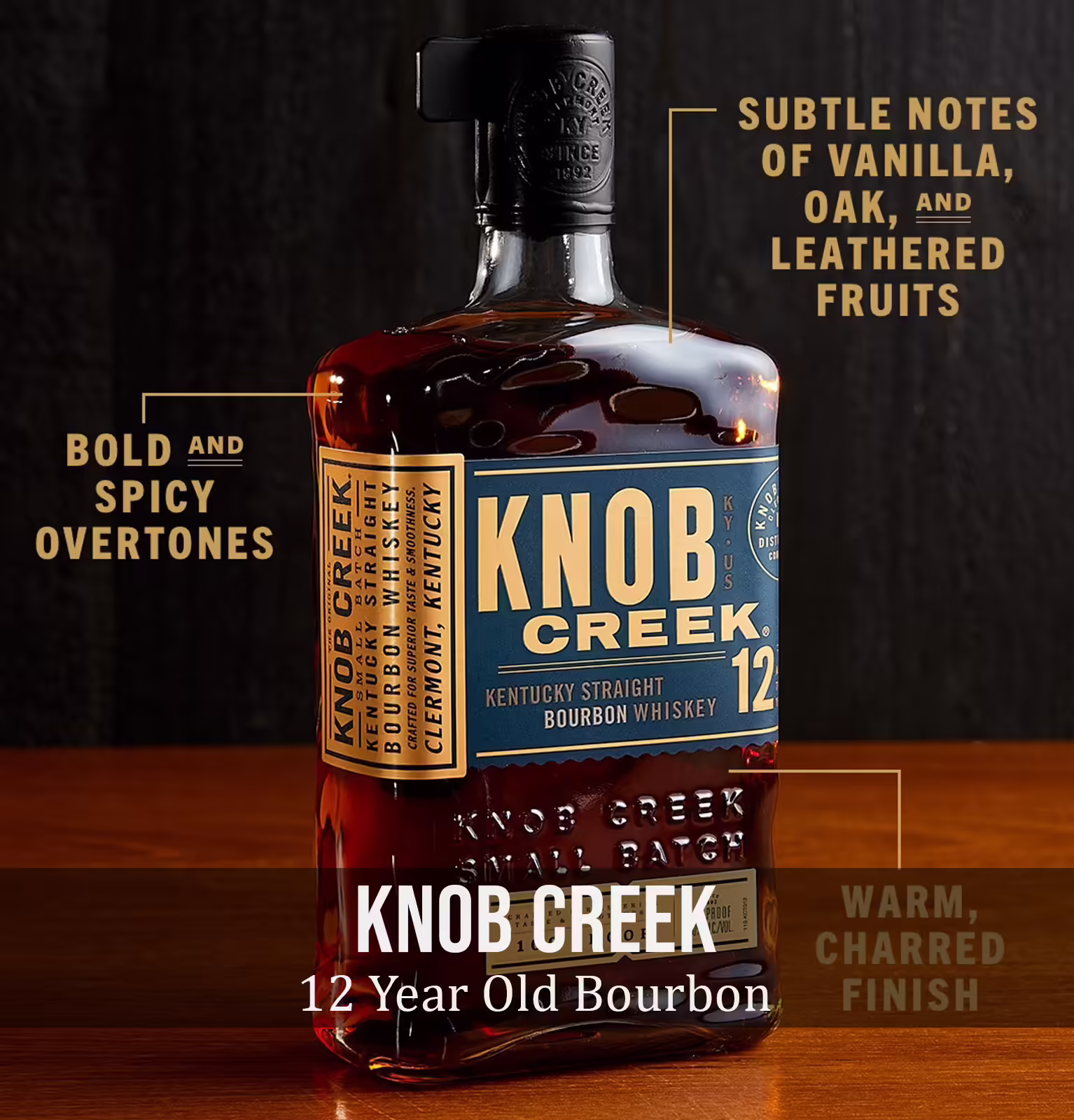 Knob Creek 12 Year Old Kentucky Straight Bourbon Whiskey