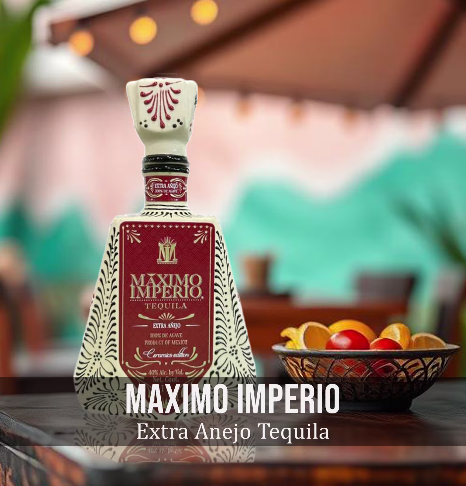 Maximo Imperio Ceramic Platinum Barrels Selection Extra Anejo Tequila 1L