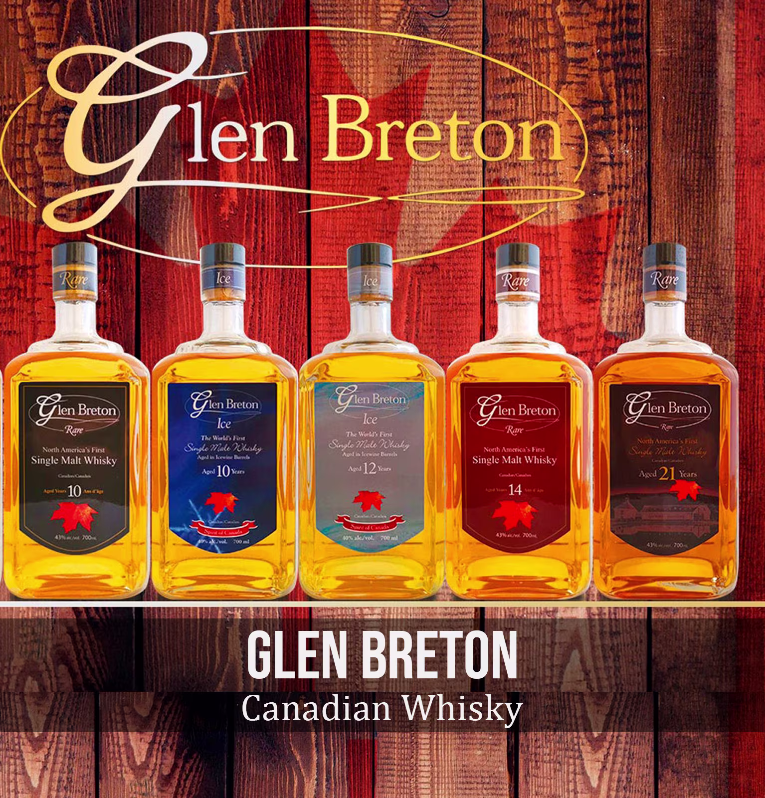 Glen Breton 21 Year Old Single Malt Canadian Whisky