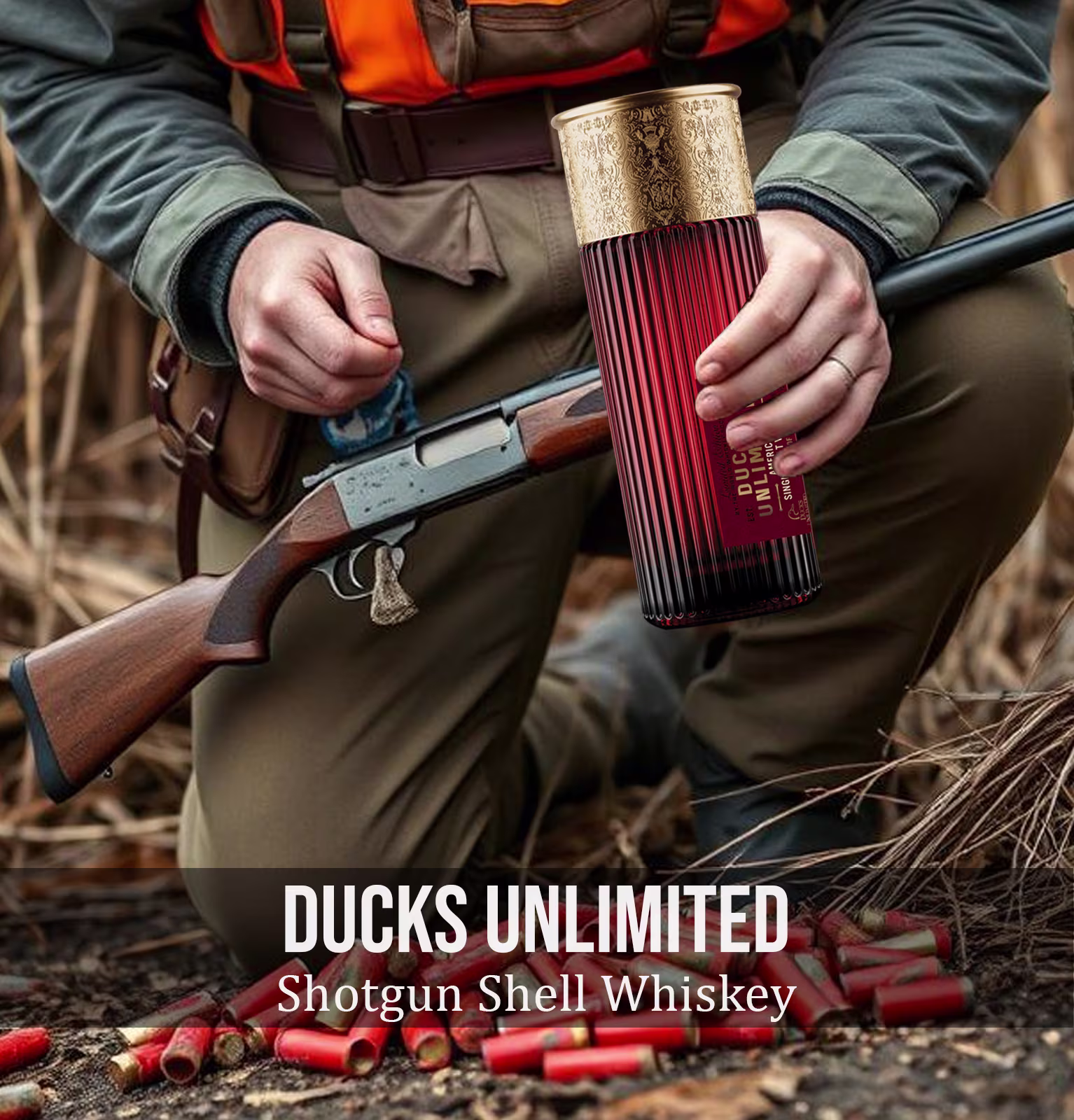 Ducks Unlimited Shotgun Shell World Whiskey Society American Single Malt Whiskey